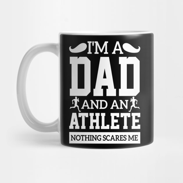 sarcastic i'm a dad and an athlete professional cool workout fun Powerful by greatnessprint